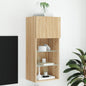 Mobili Tv Con Luci Led 2 Pz 30,5X30X102 Cm