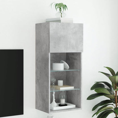 Mobili Tv Con Luci Led 2 Pz 30,5X30X102 Cm
