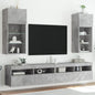 Mobili Tv Con Luci Led 2 Pz 30,5X30X102 Cm
