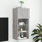 Mobili Tv Con Luci Led 2 Pz 30,5X30X102 Cm
