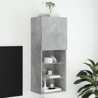 Mobili Tv Con Luci Led 2 Pz 30,5X30X102 Cm