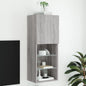 Mobili Tv Con Luci Led 2 Pz 30,5X30X102 Cm