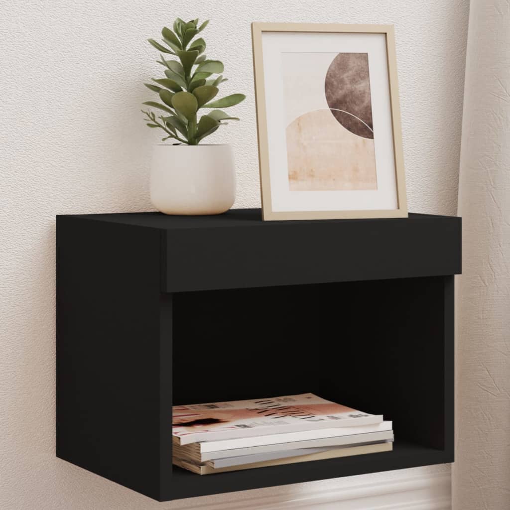 Mobili Porta Tv Con Luci Led 2 Pz Bianchi 80X30X30 Cm