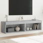 Mobili Porta Tv Con Luci Led 2 Pz Bianchi 80X30X30 Cm