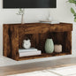 Mobili Porta Tv Con Luci Led 2 Pz Bianchi 80X30X30 Cm