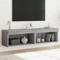 Mobili Porta Tv Con Luci Led 2 Pz Bianchi 80X30X30 Cm