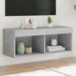 Mobili Porta Tv Con Luci Led 2 Pz Bianchi 80X30X30 Cm
