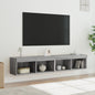 Mobili Porta Tv Con Luci Led 2 Pz Bianchi 80X30X30 Cm