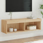 Mobili Porta Tv Con Luci Led 2 Pz Bianchi 80X30X30 Cm