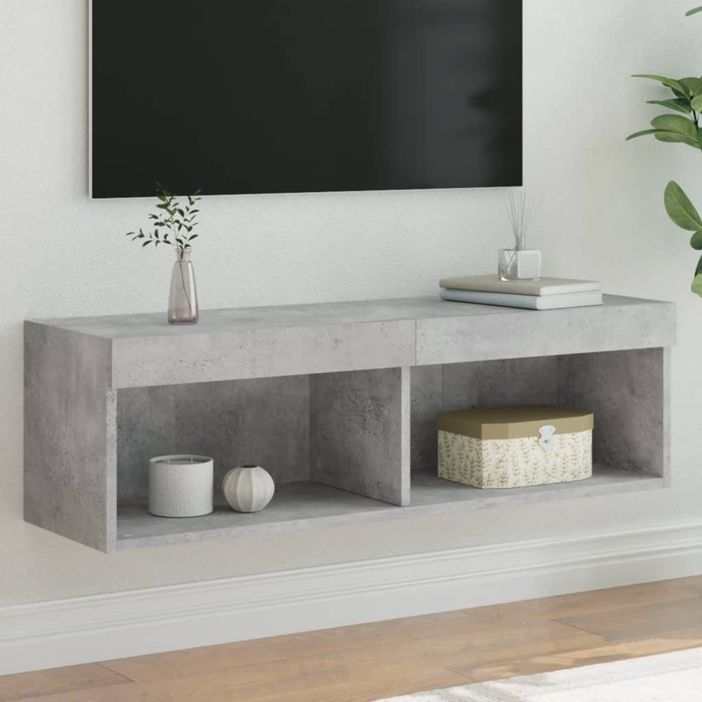 Mobili Porta Tv Con Luci Led 2 Pz Bianchi 80X30X30 Cm