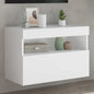 Mobile Tv A Parete Con Luci Led 60X30X40 Cm