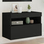 Mobile Tv A Parete Con Luci Led 60X30X40 Cm