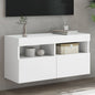 Mobile Tv A Parete Con Luci Led 60X30X40 Cm