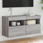 Mobile Tv A Parete Con Luci Led 60X30X40 Cm