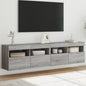 Mobile Tv A Parete Con Luci Led 60X30X40 Cm