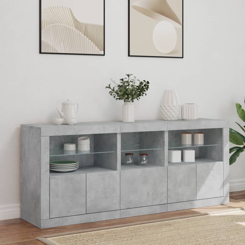 Credenza Con Luci Led 162X37X67 Cm