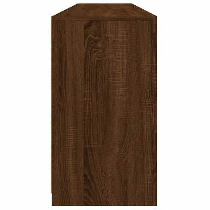 Credenza Con Luci Led Rovere Marrone 162X37X67 Cm