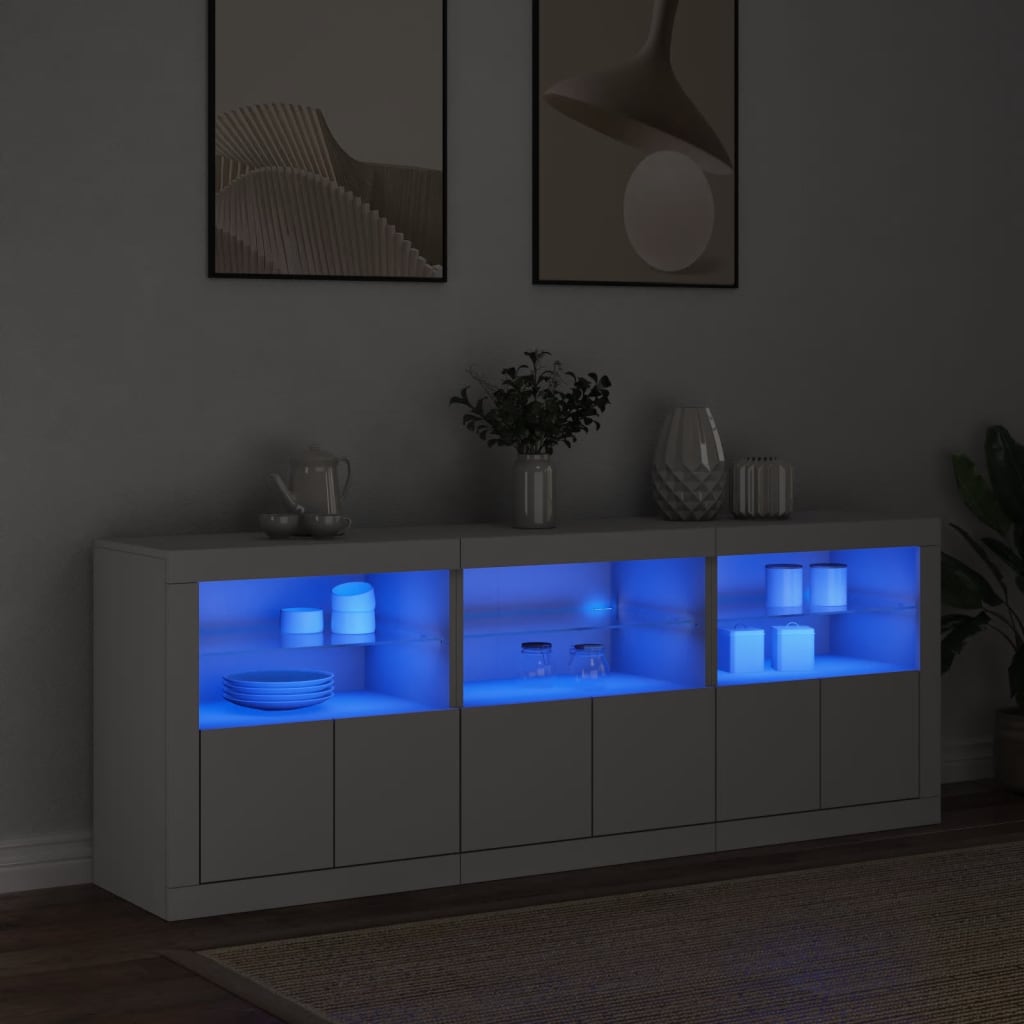 Madia Led 181 X 37 X 67 Cm Legno Multistrato