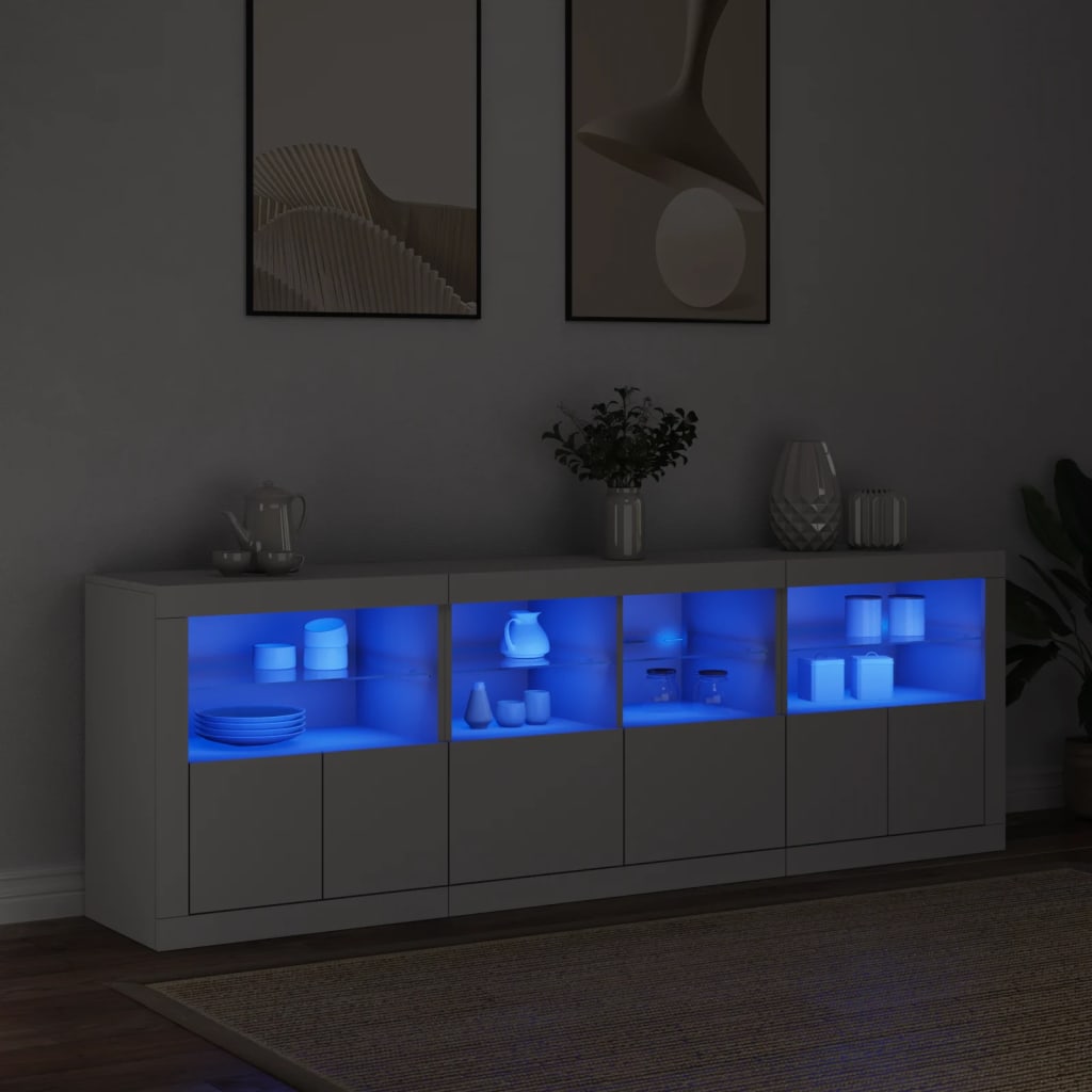 Credenza Con Luci Led 202X37X67 Cm