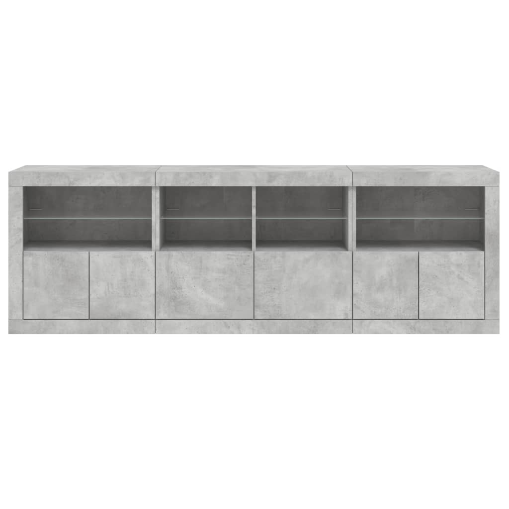 Credenza Con Luci Led 202X37X67 Cm