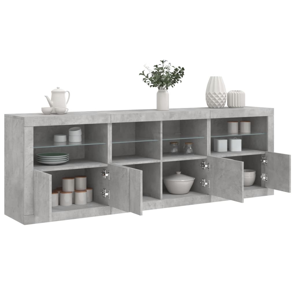 Credenza Con Luci Led 202X37X67 Cm
