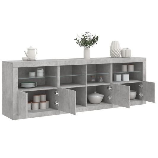 Credenza Con Luci Led 202X37X67 Cm