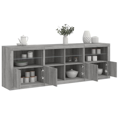 Credenza Con Luci Led 202X37X67 Cm