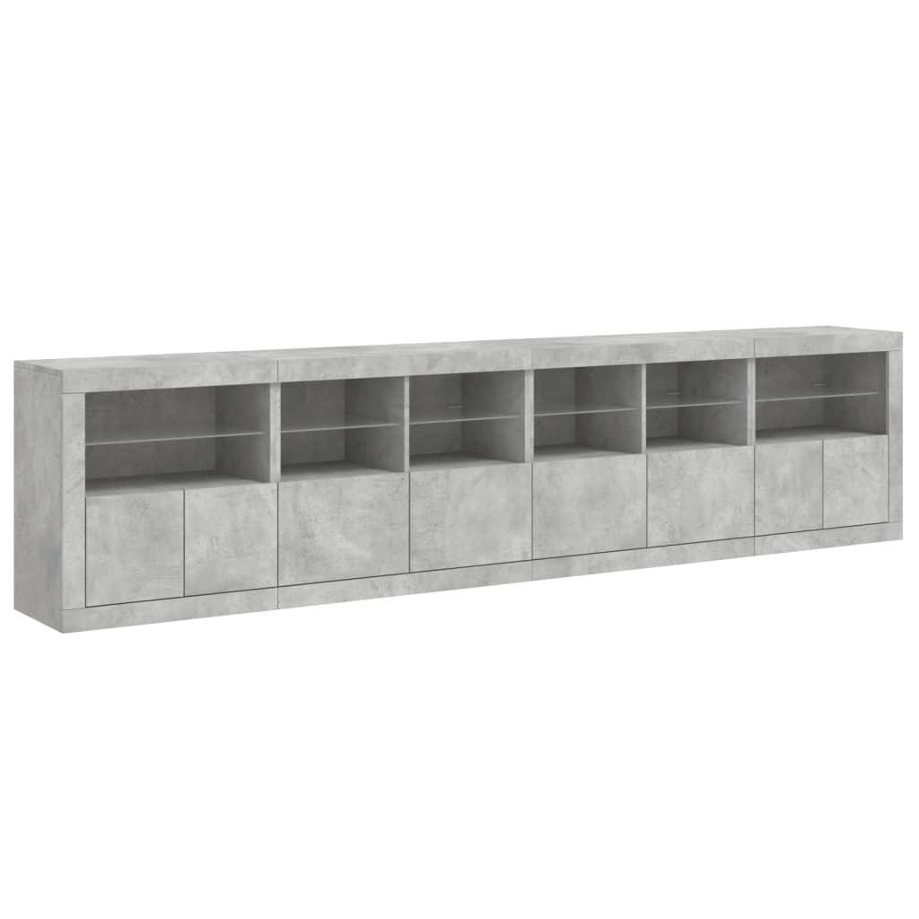 Credenza Con Luci Led 283X37X67 Cm