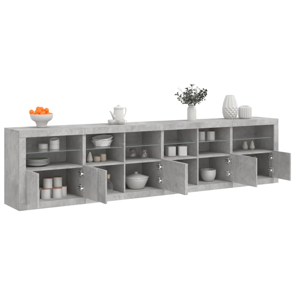 Credenza Con Luci Led 283X37X67 Cm