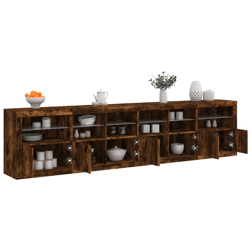Credenza Con Luci Led 283X37X67 Cm