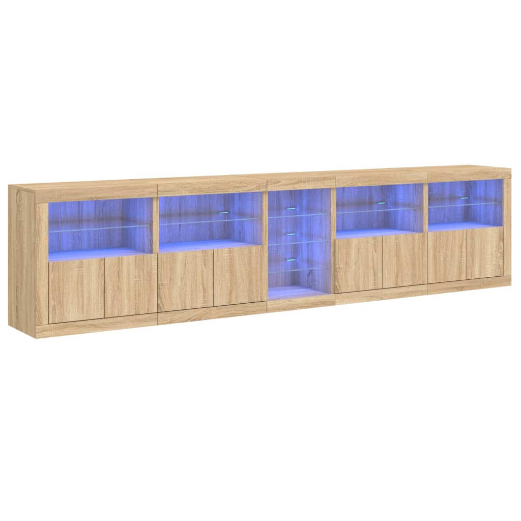 Credenza Con Luci Led 283X37X67 Cm