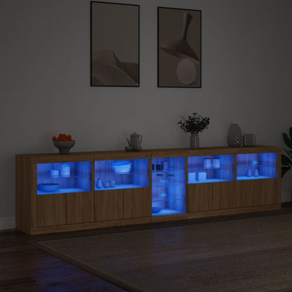 Credenza Con Luci Led 283X37X67 Cm