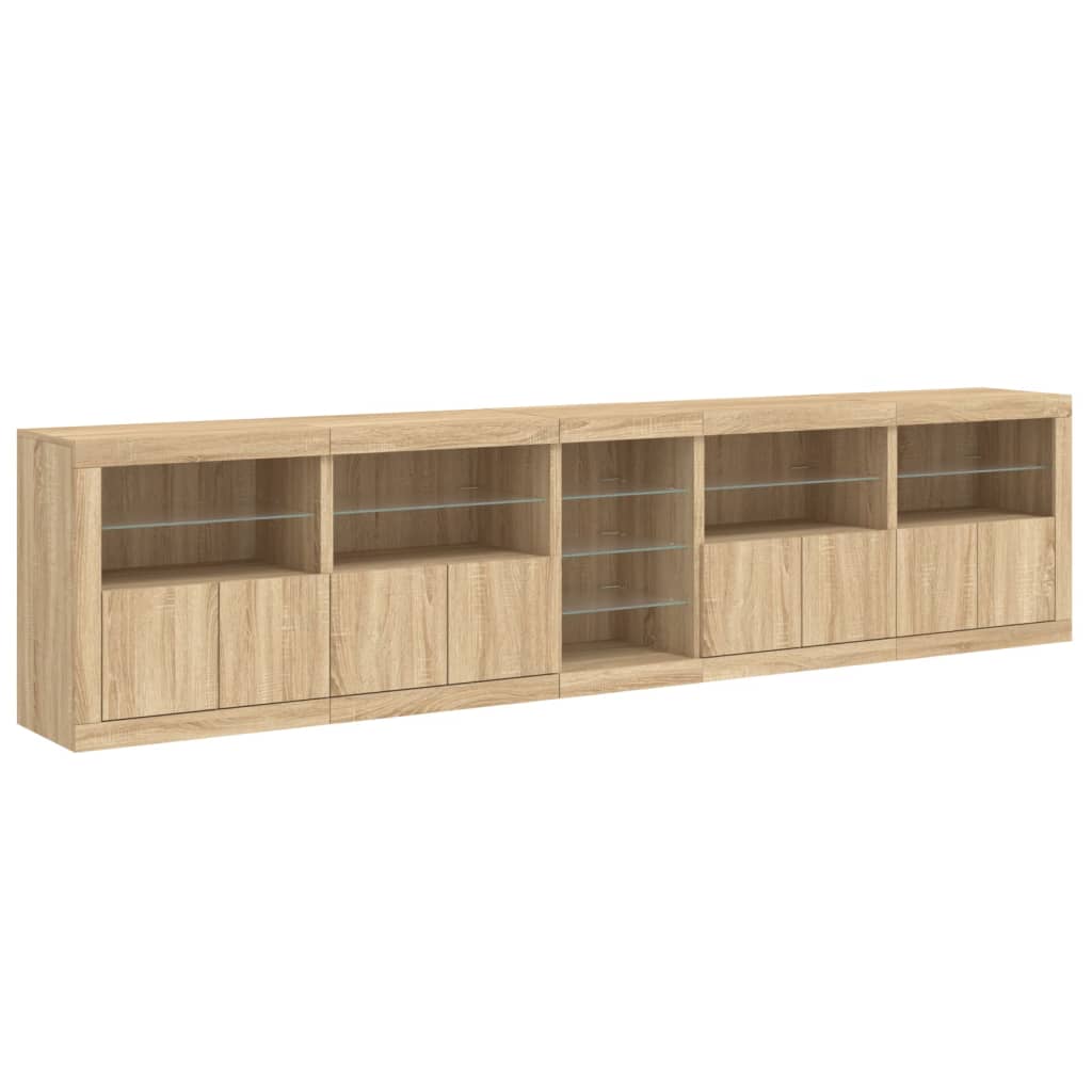 Credenza Con Luci Led 283X37X67 Cm