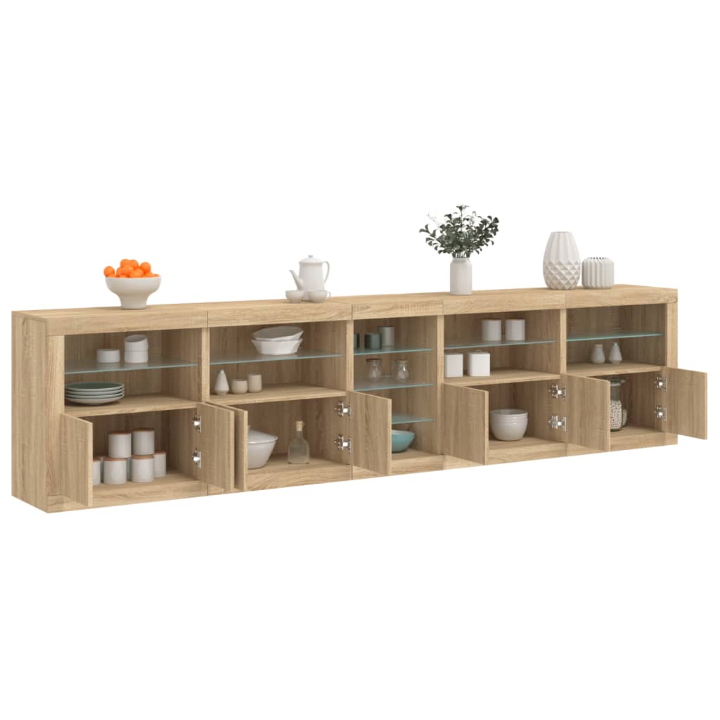 Credenza Con Luci Led 283X37X67 Cm