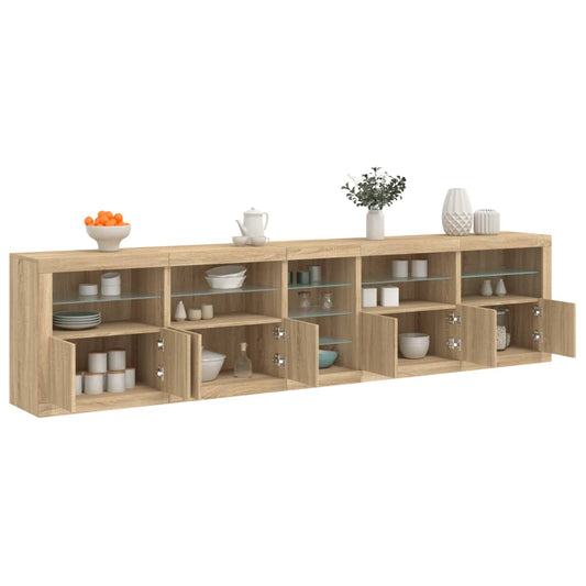 Credenza Con Luci Led 283X37X67 Cm