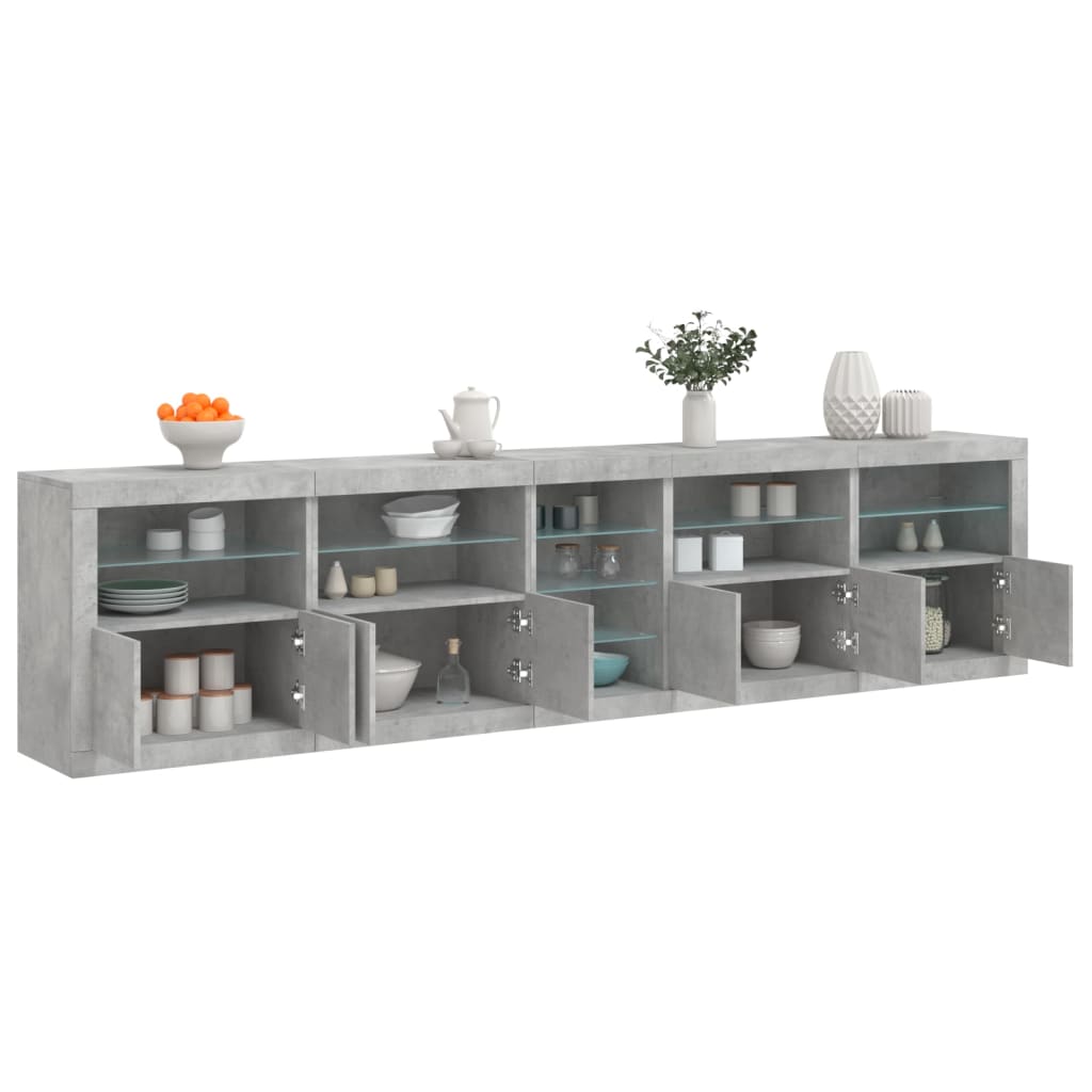 Credenza Con Luci Led 283X37X67 Cm