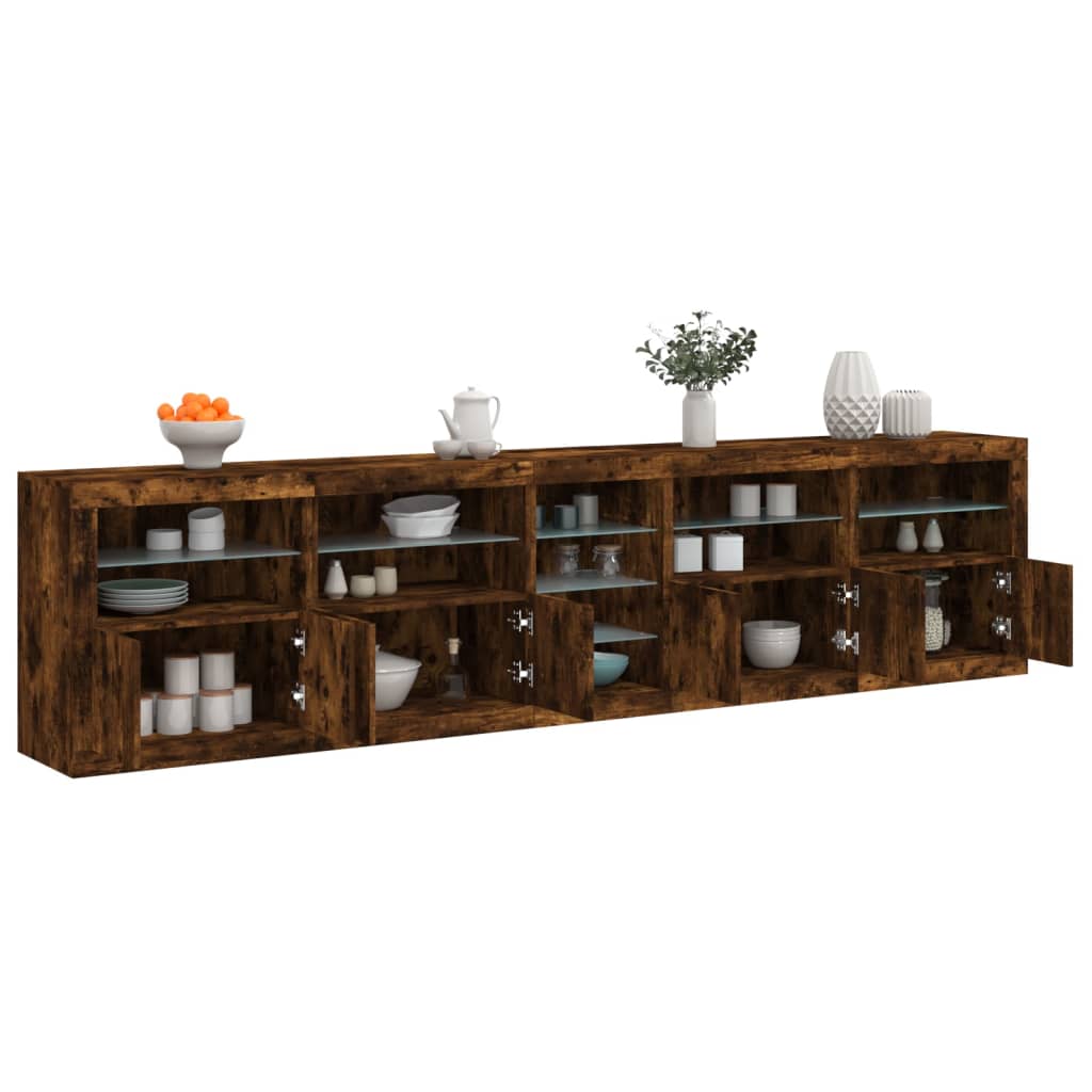 Credenza Con Luci Led 283X37X67 Cm