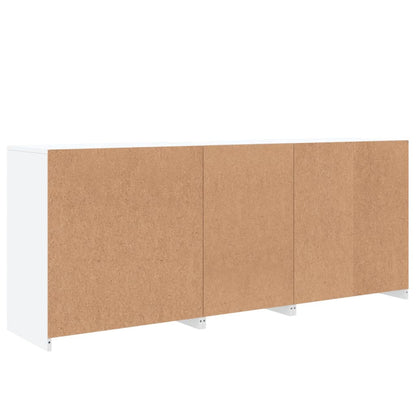 Credenza Con Luci Led Bianca 162X37X67 Cm