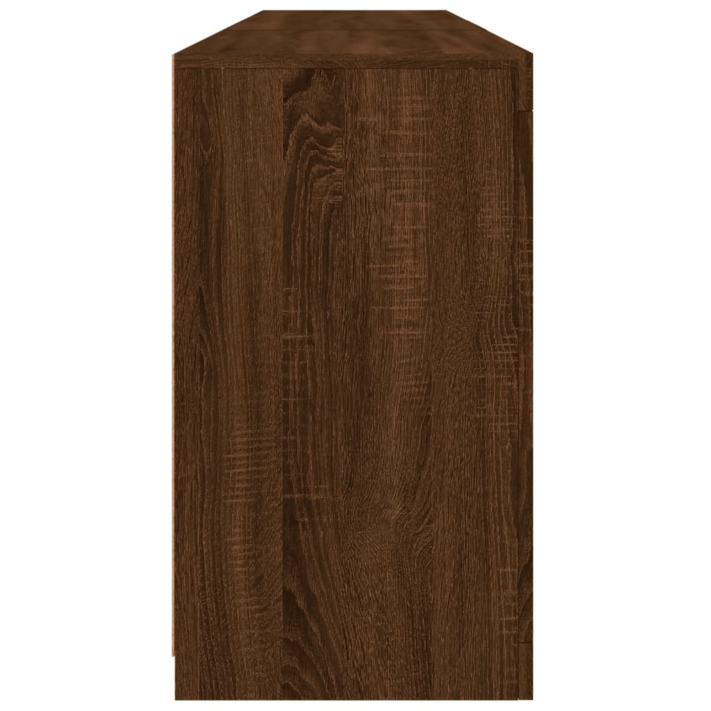 Credenza Con Luci Led Rovere Marrone 162X37X67 Cm