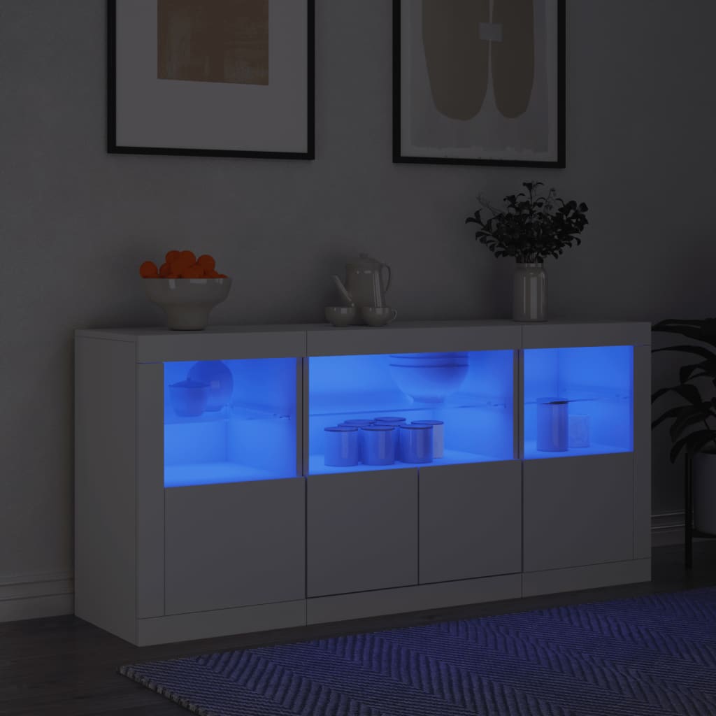 Credenza Con Luci Led 142,5X37X67 Cm