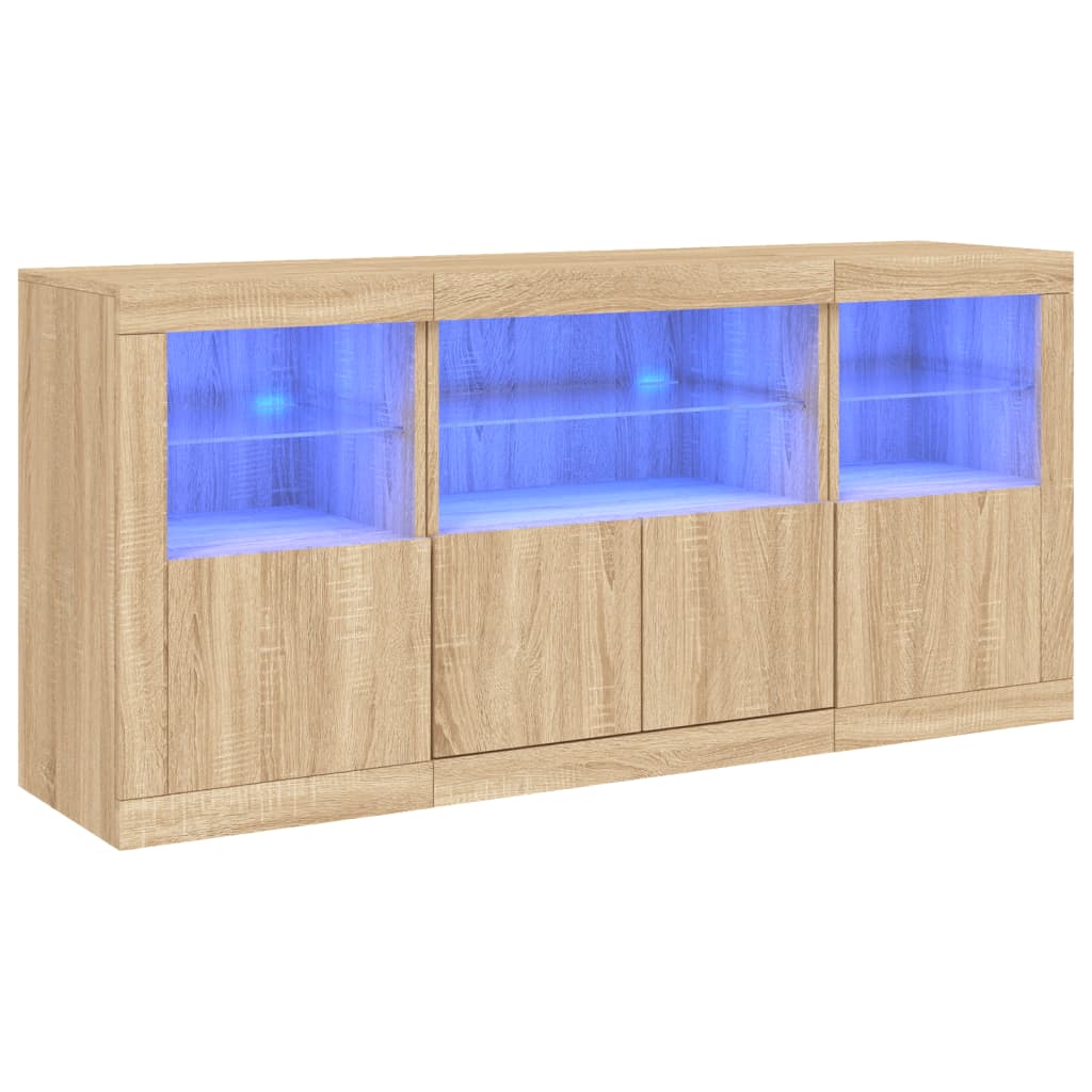 Credenza Con Luci Led 142,5X37X67 Cm