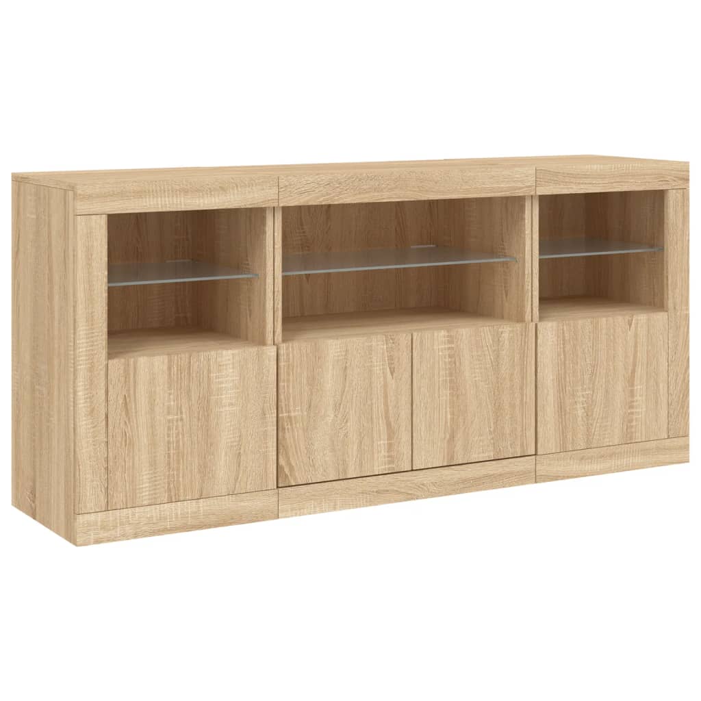 Credenza Con Luci Led 142,5X37X67 Cm