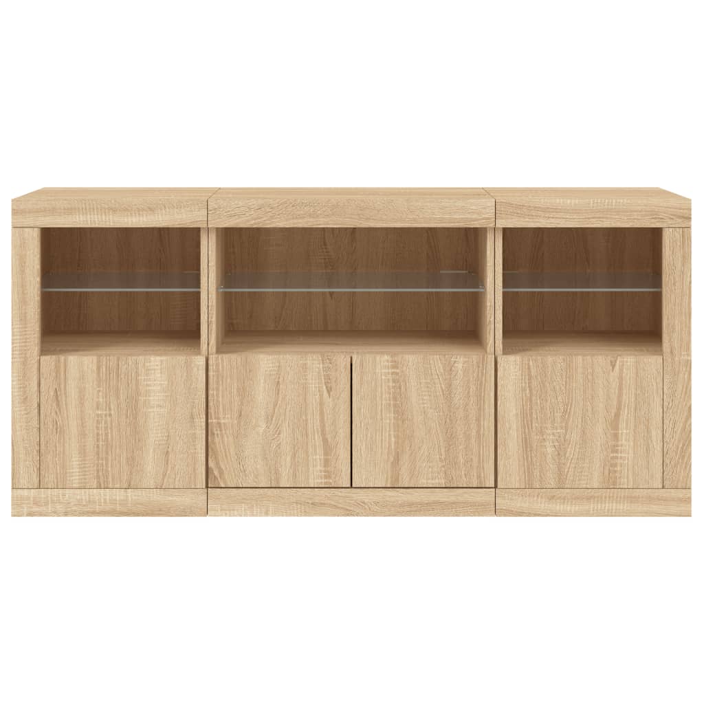 Credenza Con Luci Led 142,5X37X67 Cm