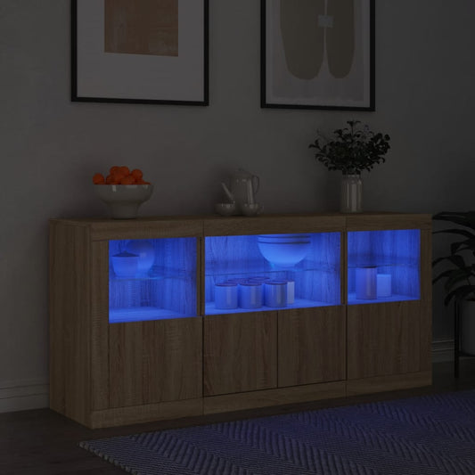 Credenza Con Luci Led 142,5X37X67 Cm