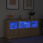 Credenza Con Luci Led 142,5X37X67 Cm