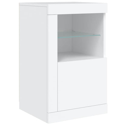 Credenza Con Luci Led Bianca 142,5X37X67 Cm