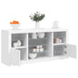 Credenza Con Luci Led Bianca 142,5X37X67 Cm