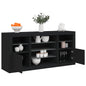 Credenza Con Luci Led Bianca 142,5X37X67 Cm
