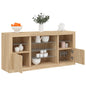 Credenza Con Luci Led Bianca 142,5X37X67 Cm
