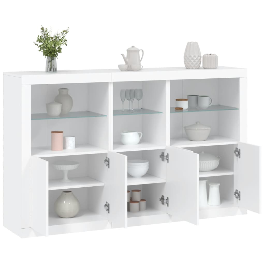 Madia Led 162 X 37 X 100 Cm Legno Multistrato